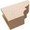 Ekena Millwork 4in. W x 8in. H x 12in. L Ridgewood Woodgrain TimberThane Rafter Tail, Primed Tan RFTUR04X08X12RIDRCPR - alternate 2